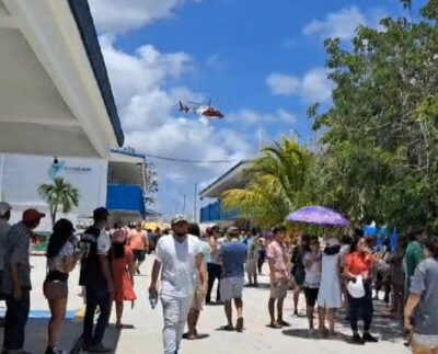 Mantienen sobrevuelos en helicóptero para vigilar jornada electoral en Cozumel